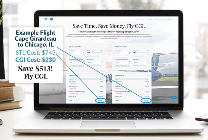 Save flying from CGI on flights to Chicago