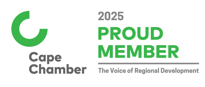 2025 Proud Member of the Cape Chamber Logo