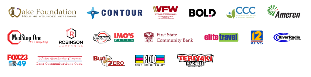 Sponsor Logos for the Veterans Honor Flight at the Cape Girardeau Regional Airport